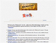 Tablet Screenshot of holmestead.ca